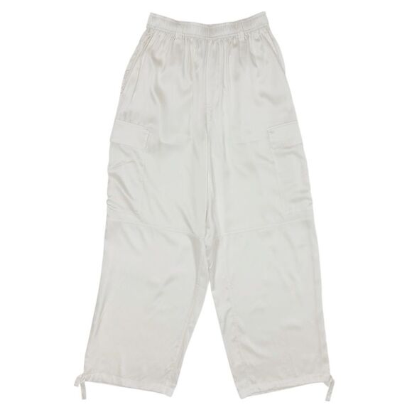 RARE SKIMS Silk Cargo Pants in Ivory - Picture 5 of 7